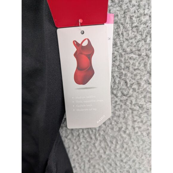 NWT TYR Durafast Elite Women's size 26 Maxfit Swimsuit Solid Black Training - Picture 7 of 9